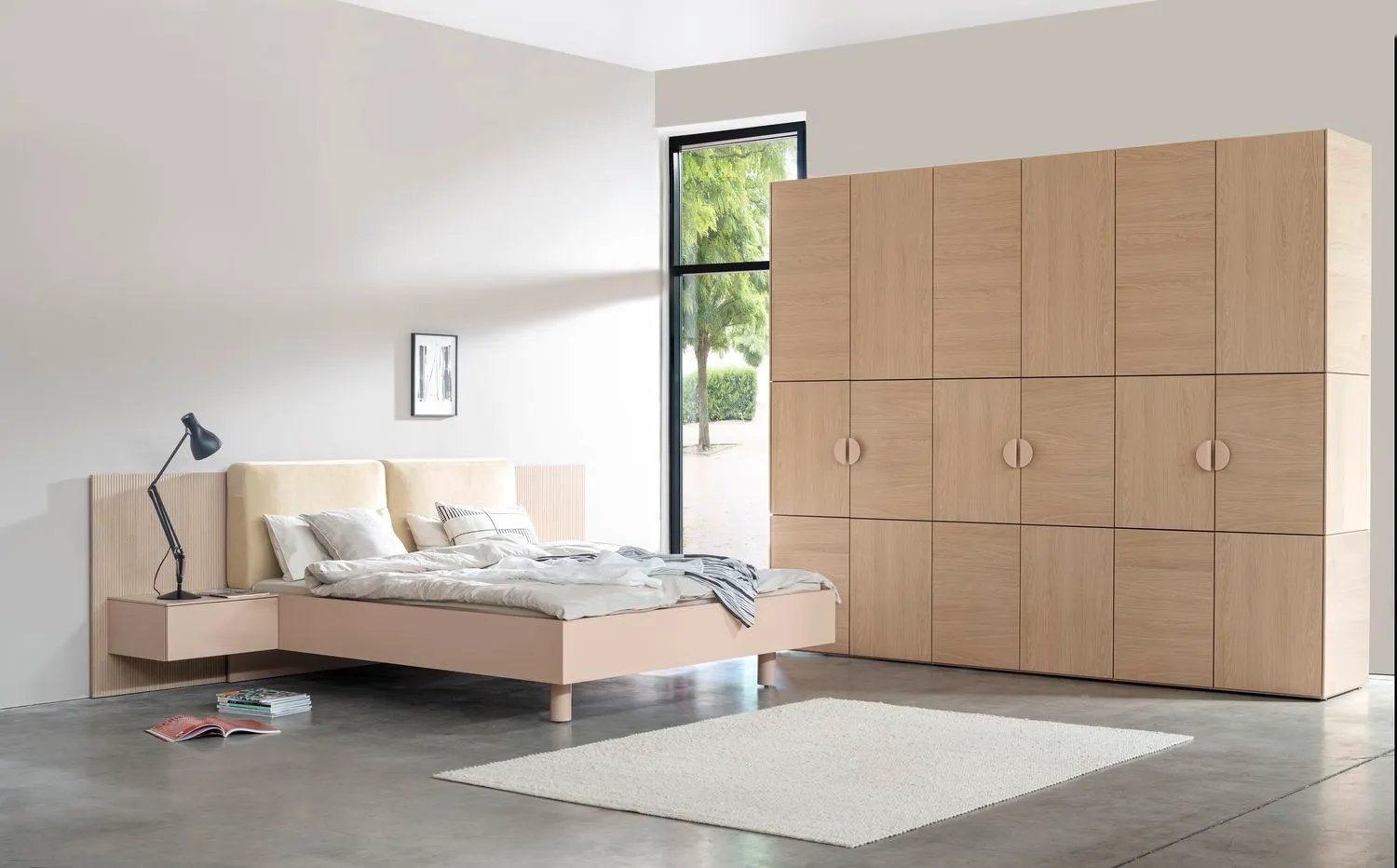 Sudbrock Kleiderschrank Miria# Eiche Milk